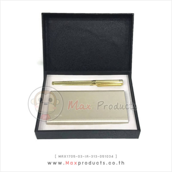 Set ปากกา + PowerBank สีทอง MAX1705-03-IA-313-051034