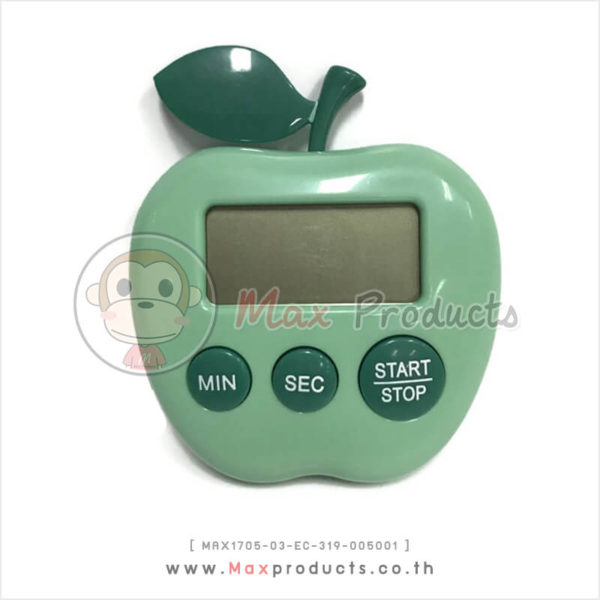 นาฬิกา แอปเปิ้ล สีเขียว ขนาด 5.5 x 6.5 cm MAX1705-03-EC-319-005001