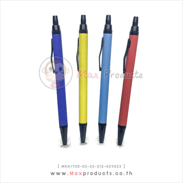 ปากกาเหล็ก สีด้าน+หัวตัด สีฟ้า , น้ำเงิน , แดง , เหลือง MAX1705-02-SS-212-029023