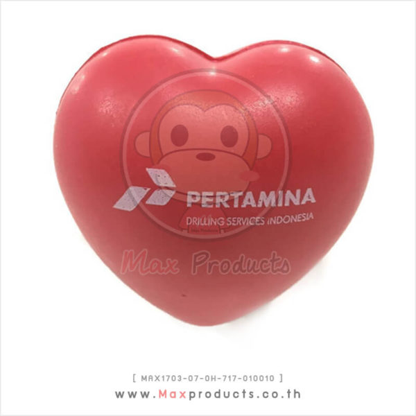 ลูกบอลบีบมือรูปหัวใจ สีแดง ขนาด 8.5 x 8 cm รหัส MAX1703-07-OH-717-010010