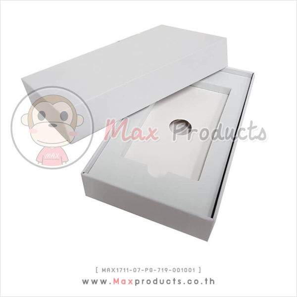 Package กล่อง Powerbank พรีเมี่ยม สีขาว MAX1711-07-PG-719-001001