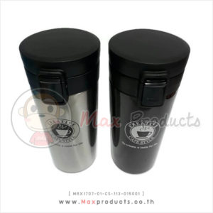กระบอกน้ำสแตน พรีเมี่ยม เปิดอัตโนมัติ - MAX1707-01-CS-113-015001