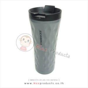 กระบอกน้ำสแตนเลส พรีเมี่ยม ทรงบุบ สีเทา MAX1711-01-CS-113-027014