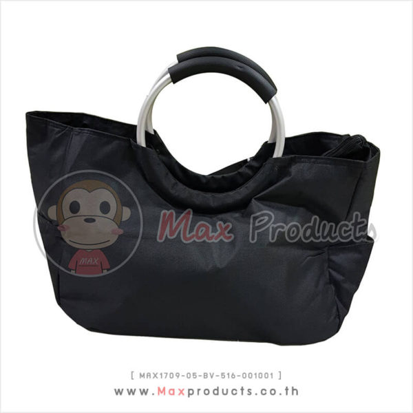 กระเป๋า shopping Bag พรีเมี่ยม หูหิ้วหุ้มยาง สีดำ MAX1709-05-BV-516-001001