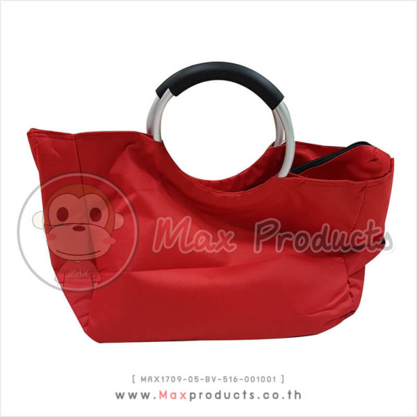 กระเป๋า shopping Bag พรีเมี่ยม หูหิ้วหุ้มยาง สีแดง MAX1709-05-BV-516-001001
