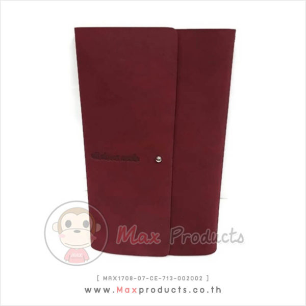 กระเป๋าใส่นามบัตร พรีเมี่ยม สีแดง MAX1708-07-CE-713-002002