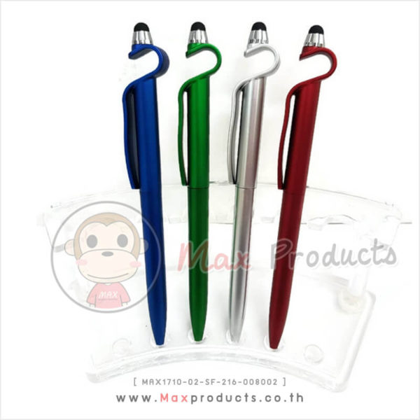 ปากกาแฟชั่น หัวทัชสกรีน มีฟองน้ำด้านข้าง MAX1710-02-SF-216-008002