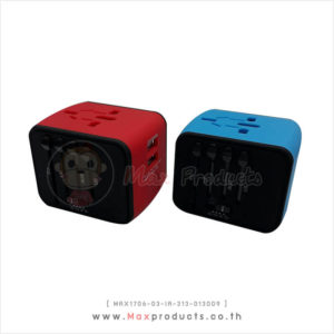 Universal Plug พรีเมี่ยม สีแดง-ฟ้า MAX1706-03-IA-313-013009