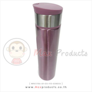 กระบอกน้ำสแตนเลส พรีเมี่ยม มีหูหิ้วซ่อนอยู่บนฝา MAX1706-01-CS-113-038033