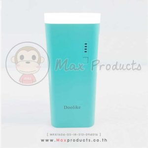 PowerBank พรีเมี่ยม สีเขียว มีไฟ 10,000 mAh