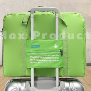 กระเป๋าเดินทางพับได้ พรีเมี่ยม รุ่น 1 colour เสียบคันชักได้ ผ้ากันน้ำ image2
