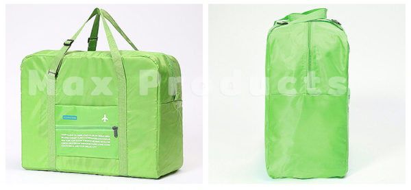 กระเป๋าเดินทางพับได้ พรีเมี่ยม รุ่น 1 colour เสียบคันชักได้ ผ้ากันน้ำ image3