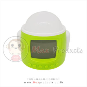 นาฬิกาตั้งโต๊ะ พรีเมี่ยม จอดิจิตอล ทรง UFO สีเขียว