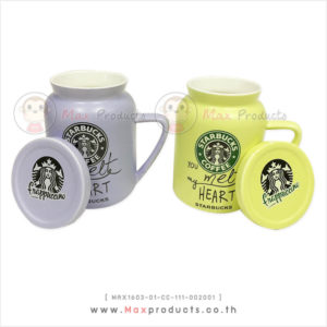 แก้วเซรามิค พรีเมี่ยม วินเทจ สีม่วงเขียว