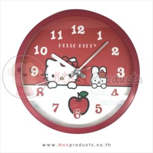 นาฬิกาแขวน พรีเมี่ยม คิตตี้ 10 นิ้ว สีแดง