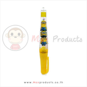 ปากกาลูกลื่น พรีเมี่ยม 09 มีของเหลวด้านใน ลายมินเนี่ยน