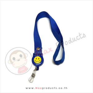 สายคล้องคอ รูปหน้ายิ้ม สีน้ำเงิน (012002RX)