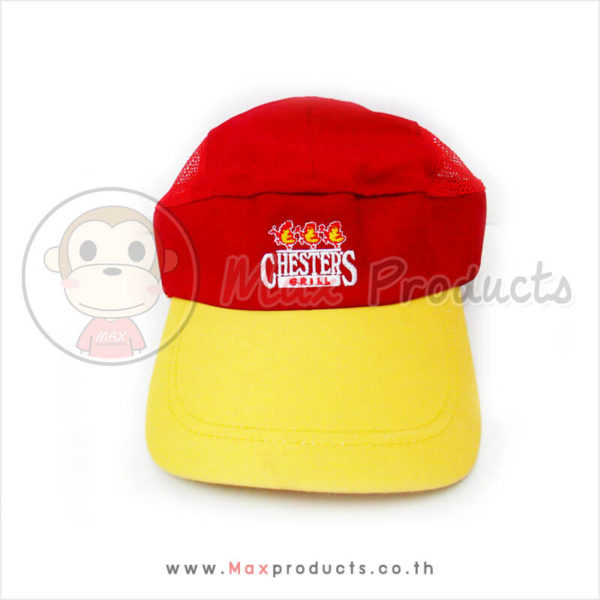 หมวกแก๊ป พรีเมี่ยม Chesters Grill สีแดง - เหลือง
