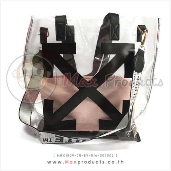กระเป๋าอเนกประสงค์พลาสติกใส หนัง PVC (007002)