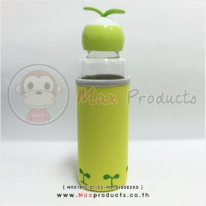 ขวดแก้ว พร้อมถุงผ้ากันความร้อน (015002XD)