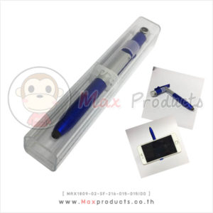 ปากกา 4 in 1 + กล่อง ทัชสกรีน วางโทรศัพท์ ไฟฉาย