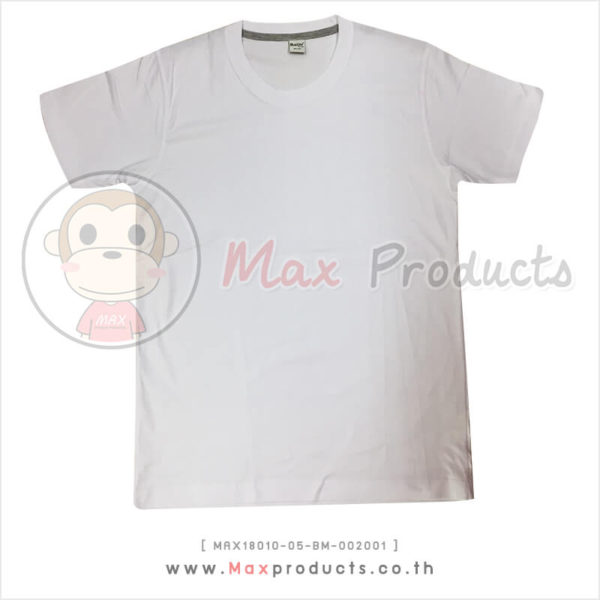 เสื้อคอกลม พรีเมี่ยม สีขาว (002001)